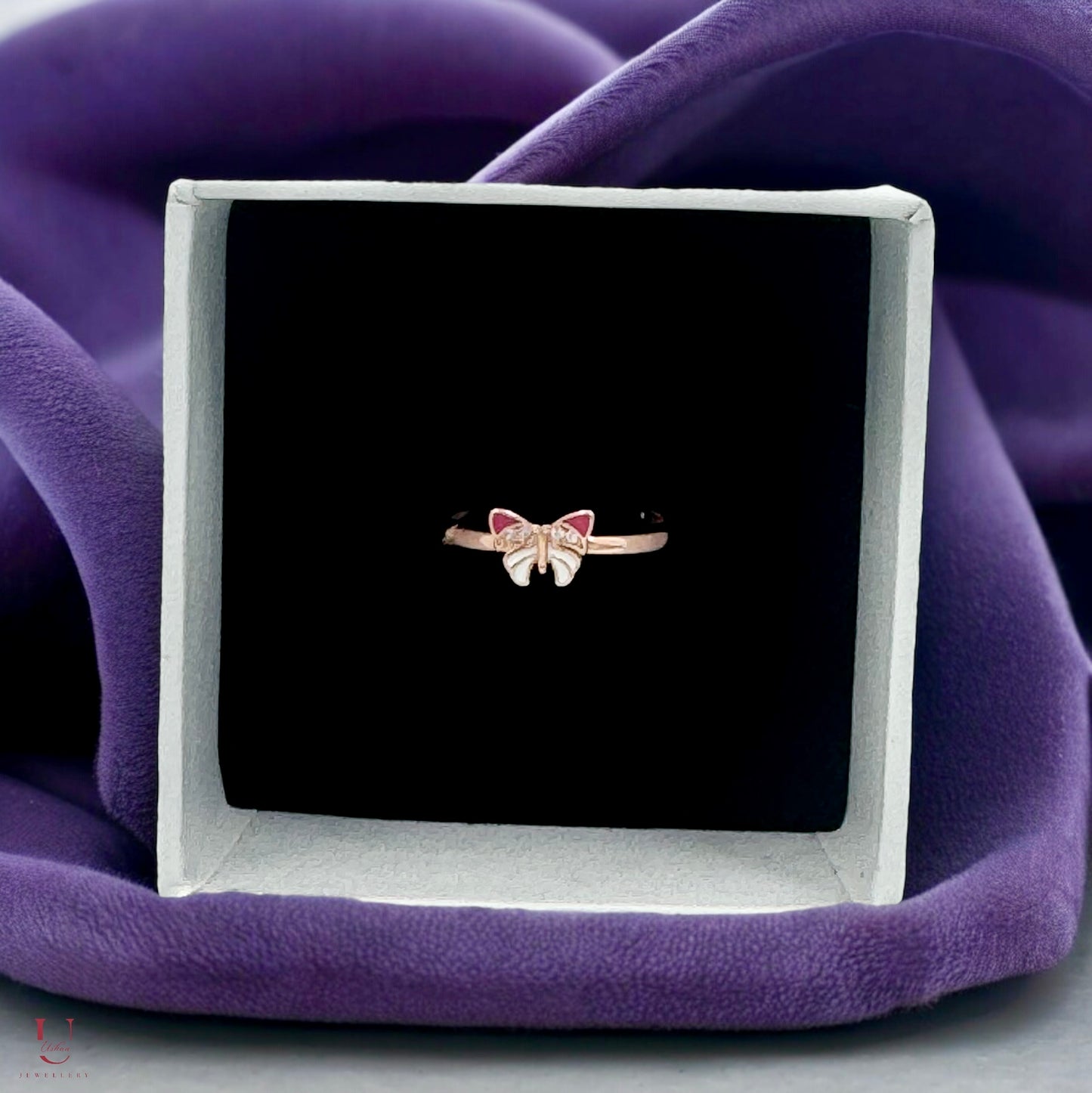 Rose Gold Butterfly Ring