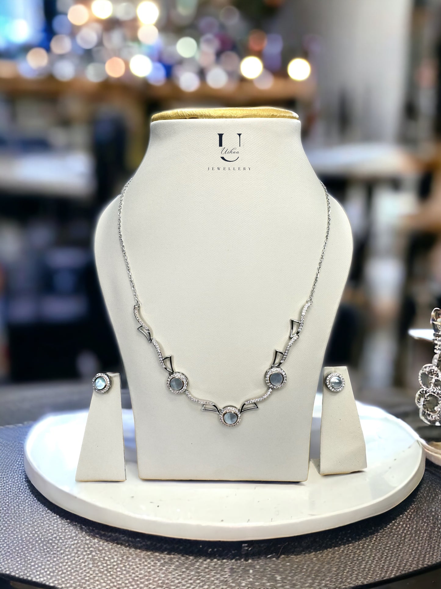 Mother Of Pearl Necklace Set