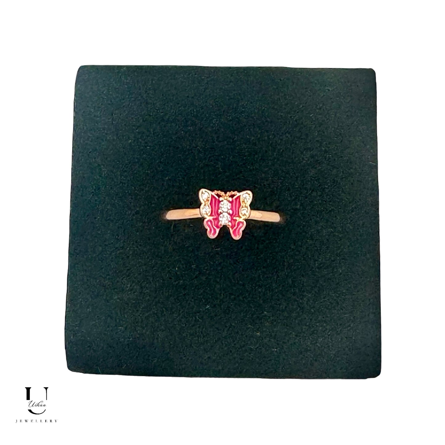 Rose Gold Butterfly Ring