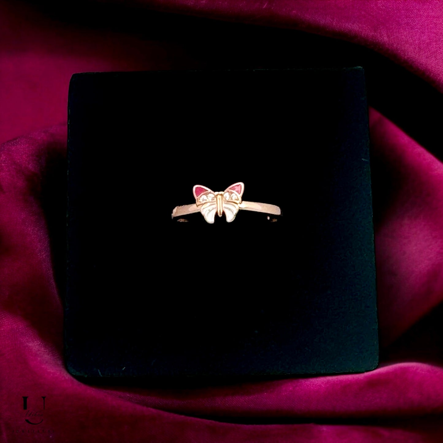 Rose Gold Butterfly Ring