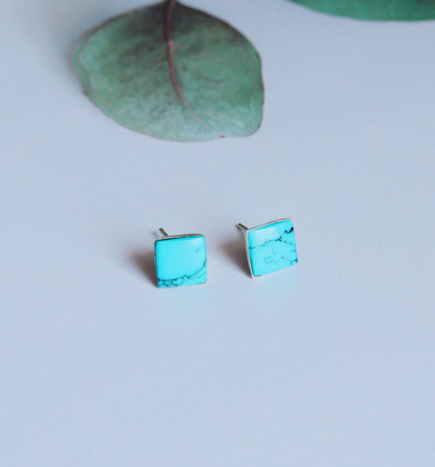 Turquoise Square Stud