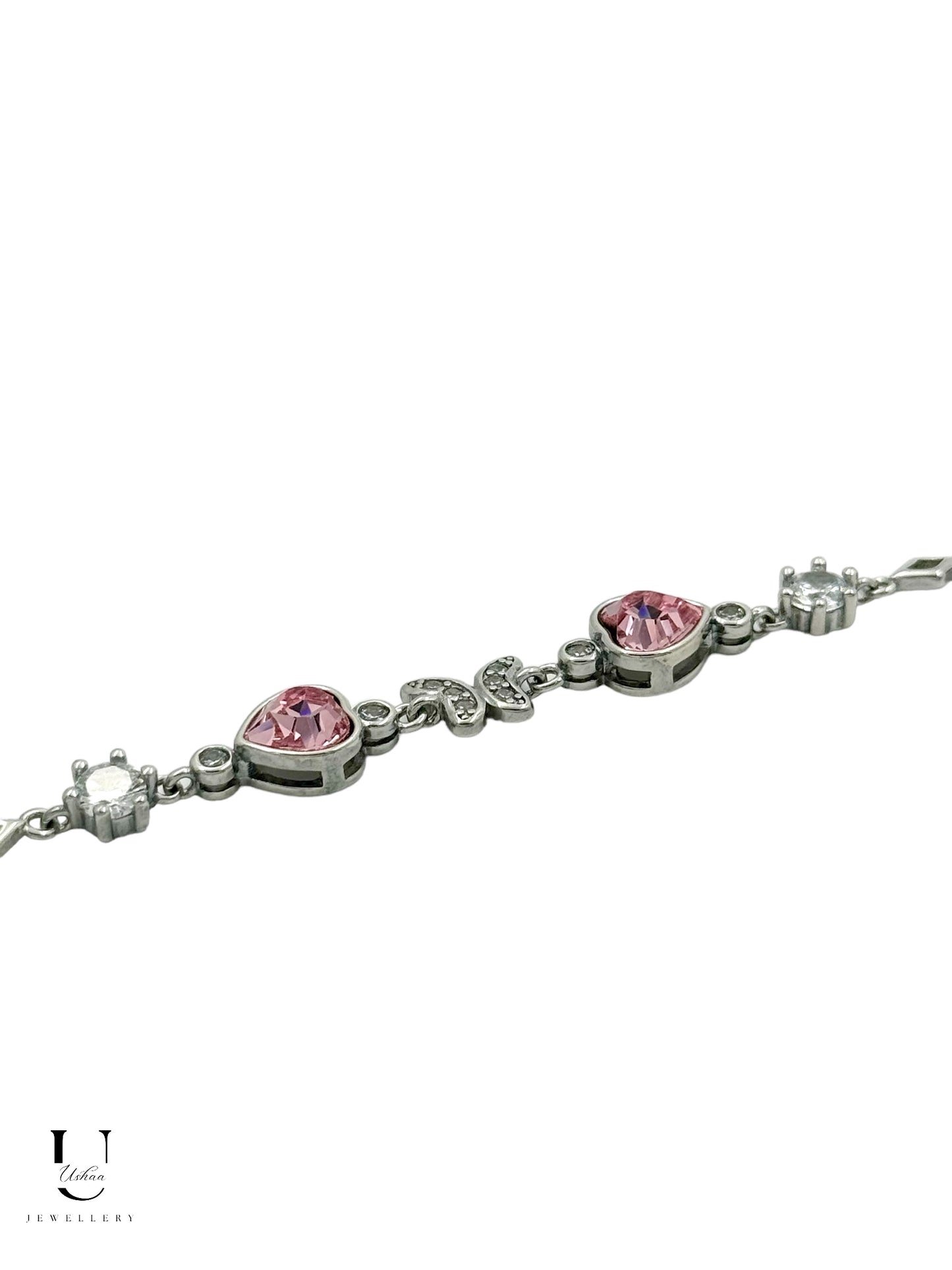 Pink Butterfly Swarovski Bracelet