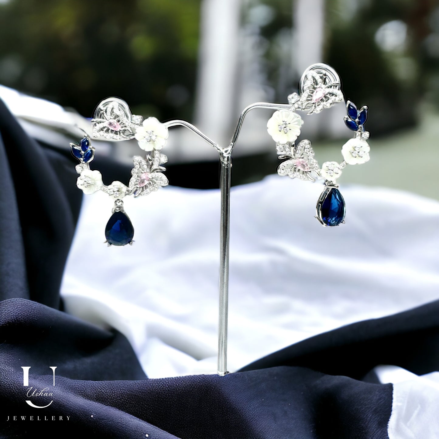 Blue Mop Bali Danglers