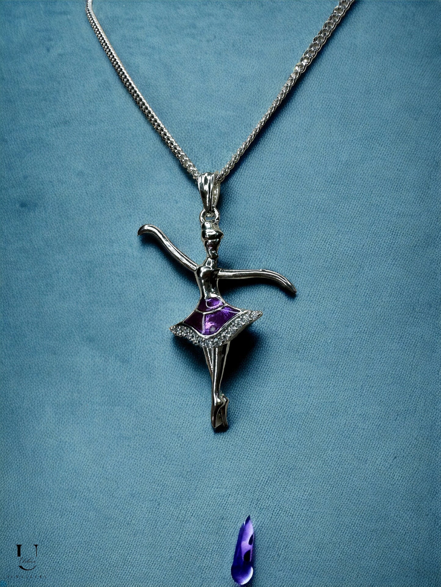 Purple Ballerina Pendant Chain
