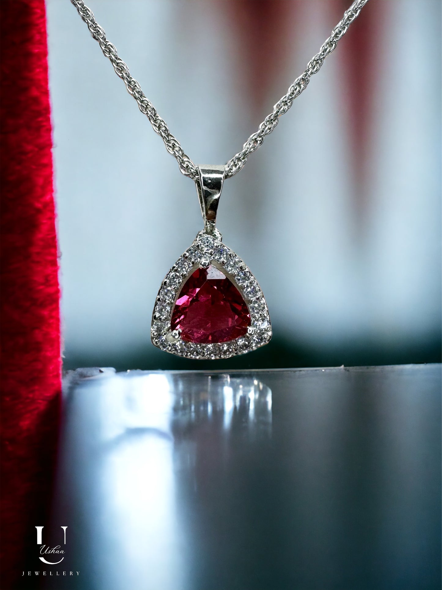 Ruby Pendant Chain