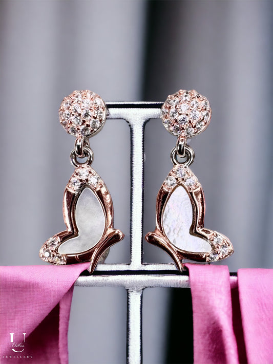 MOP Butterfly Earrings