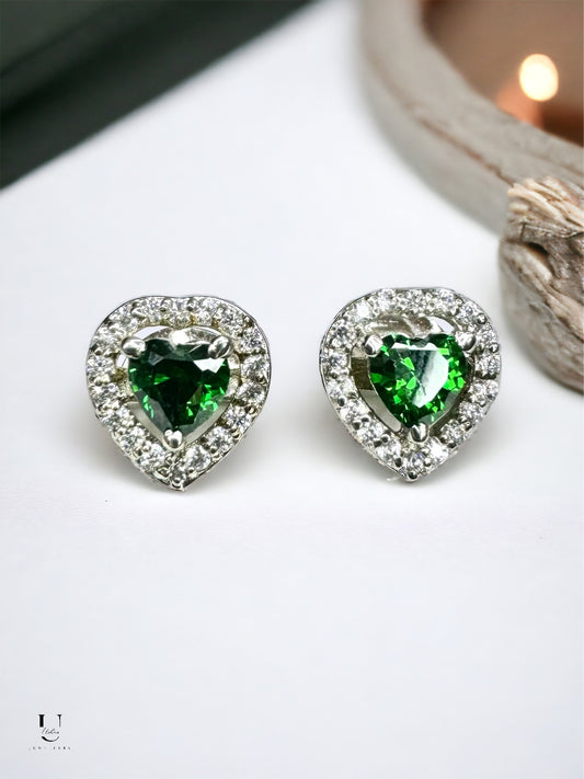 Emerald Zirconia Stud