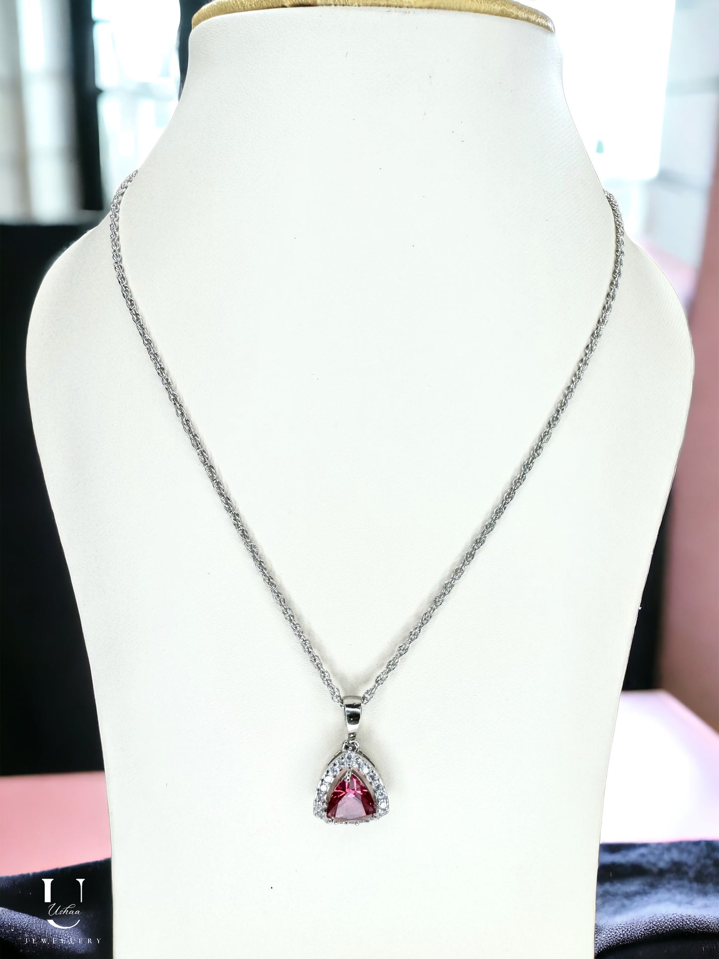 Ruby Pendant Chain