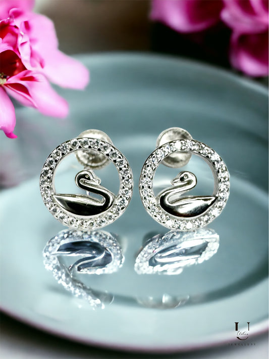 Swarovski Silver Stud