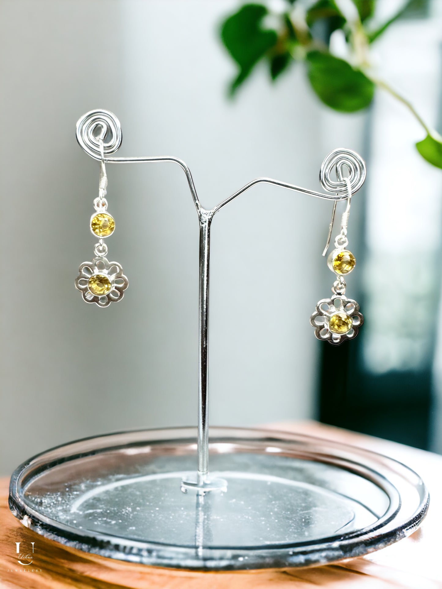 Citrine Gemstone Earring
