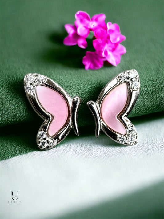 MOP Butterfly Stud