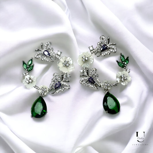 Green Mop Bali Danglers