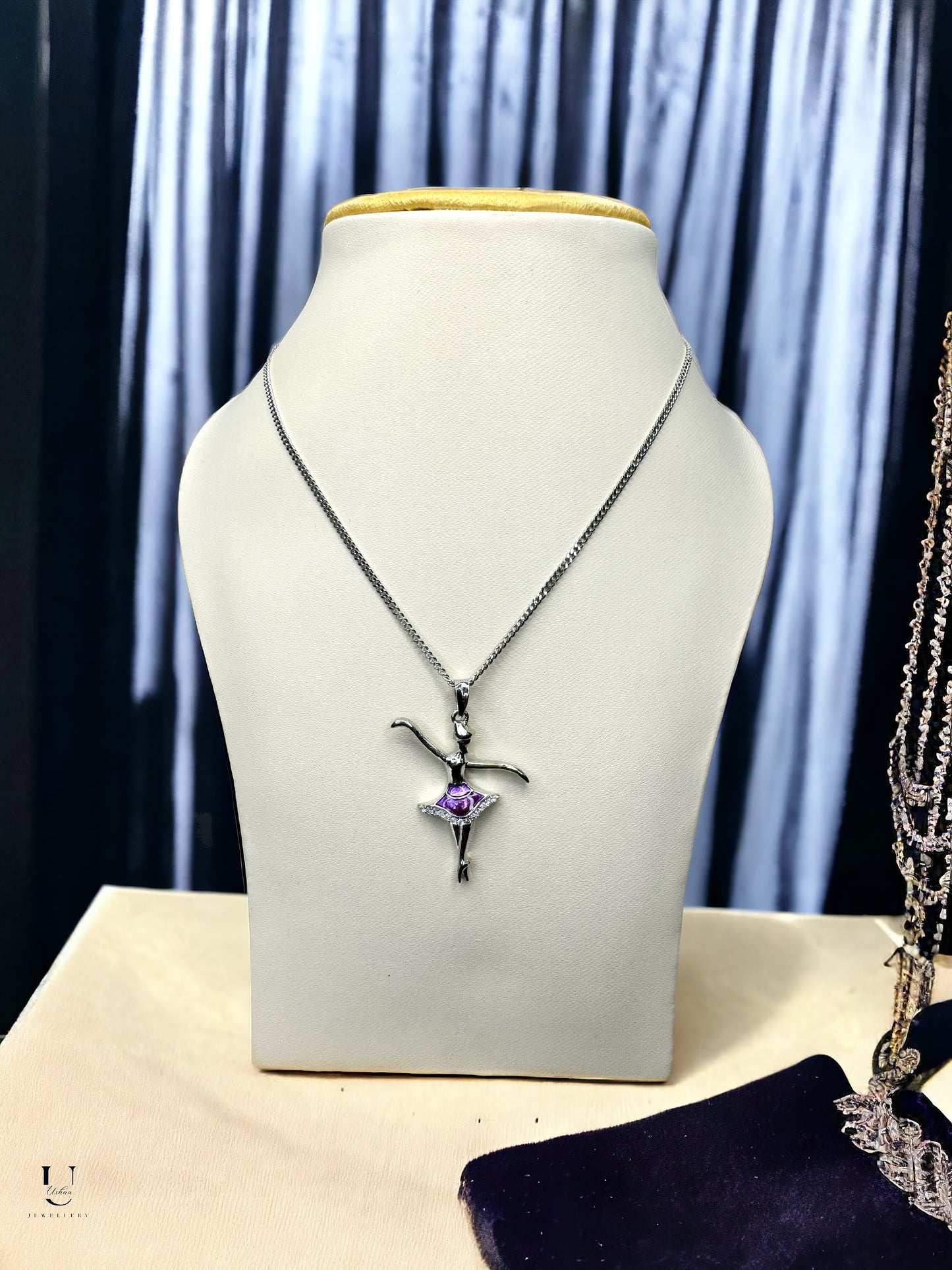 Purple Ballerina Pendant Chain